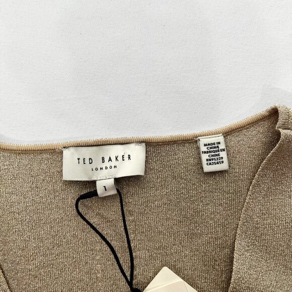 Ted Baker Cream Long Sleeve Top - Picture 9 of 14